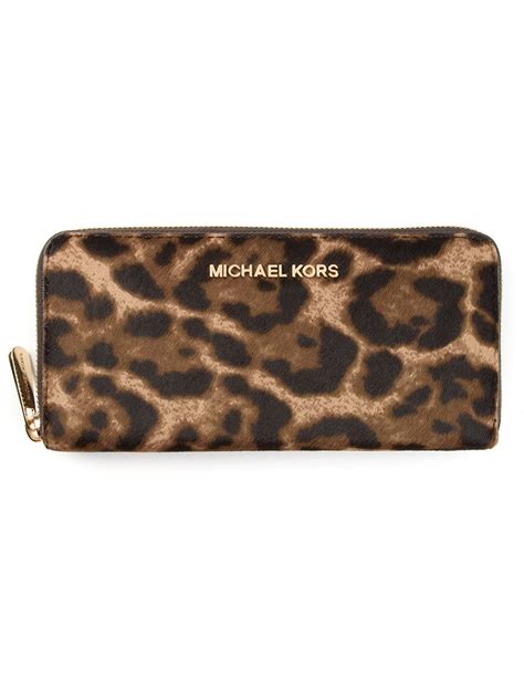 michael kors leopard wallet.